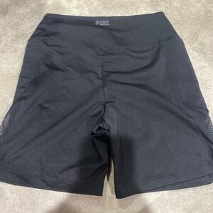 Women’s‎ pink spandex shorts with mesh design
